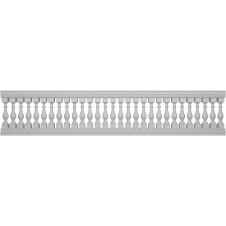 Ekena Millwork Traditional Balustrade Railing Kit Style N (5 7/8" On-Center Spacing to Pass 4" Sphere Code) BALK37X168TRN